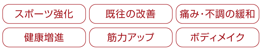 パーソナルトレーニングジム【LEAD リード】名古屋・北区｜パーソナルトレーナー大嶽_得意分野